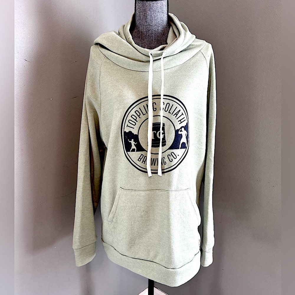 NWT Toppling Goliath Brewery Cowl Neck Sweater Sweatshirt Size XL